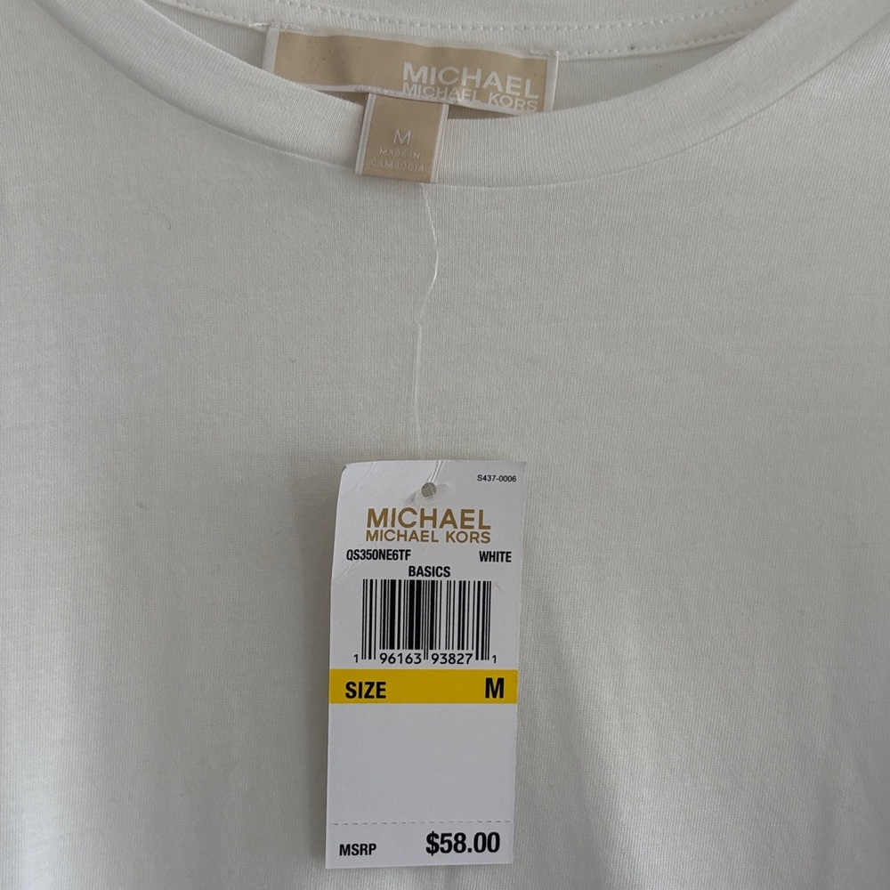 White Ruffle Sleeve Top - Picture 2 of 3